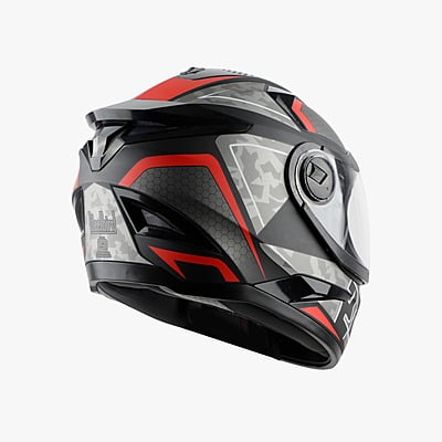 STEELBIRD SBH-17 ROBOT 24 MAT BLACK+GREY C/V (L)