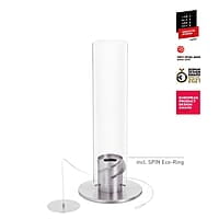 HOFATS SPIN 1200 Tabletop Fireplace silver