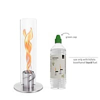 HOFATS SPIN 1200 Tabletop Fireplace silver