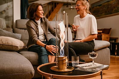 HOFATS SPIN 900 Tabletop Fireplace gold HOFATS SPIN 900 Tabletop Fireplace gold