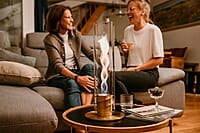 HOFATS SPIN 1200 Tabletop Fireplace gold