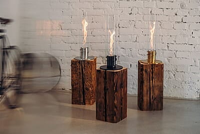 HOFATS SPIN 1200 Tabletop Fireplace gold HOFATS SPIN 1200 Tabletop Fireplace gold