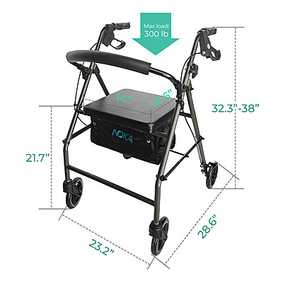 006GY Classic Steel Rollator – 6''Wheels 006GY Classic Steel Rollator – 6''Wheels