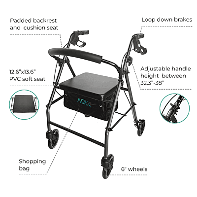 006GY 6"classic steel rollator 006GY 6"classic steel rollator
