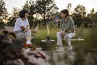 HOFATS SPIN 1200 Tabletop Fireplace black