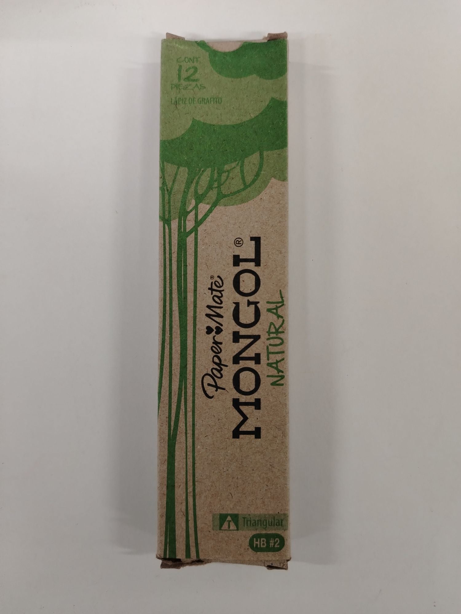 LAPIZ GRAFITO MONGOL NATURAL TRIANGULAR 2HB