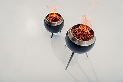 HOFATS MOON 45 Fire bowl with low stand HOFATS MOON 45 Fire bowl with low stand