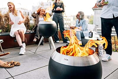 HOFATS MOON 45 Fire bowl with low stand HOFATS MOON 45 Fire bowl with low stand