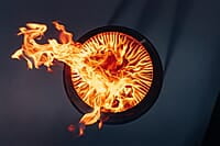 HOFATS MOON 45 Fire bowl with high stand