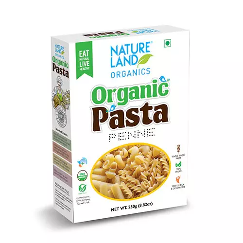 Natureland Organic Pasta Penne 250g.معكرونة بيني عضوية 250 جرام