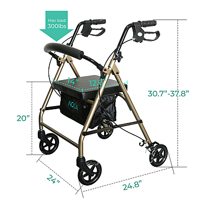RollaLite 6"Aluminum Rollator  007CH