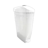 Solo White Pedal 18L Sani Bin