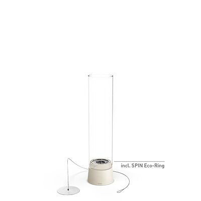 SPIN Air 900 Tabletop Fireplace Cream