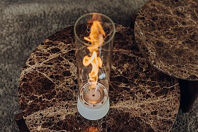 SPIN Air 1200 Tabletop Fireplace Cream