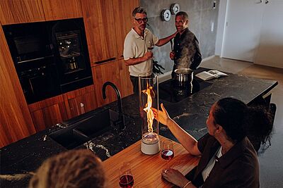 SPIN air 1200 Tabletop Fireplace Sand