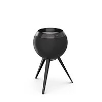 Moon 45 all black Fire basket with high stand