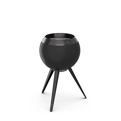 Moon 45 all black Fire basket with high stand