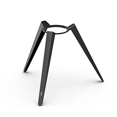 Moon 45 all black Fire basket with high stand