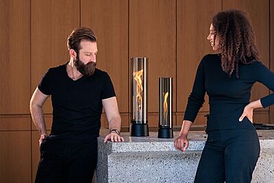 SPIN air 1200 all black Tabletop Fireplace