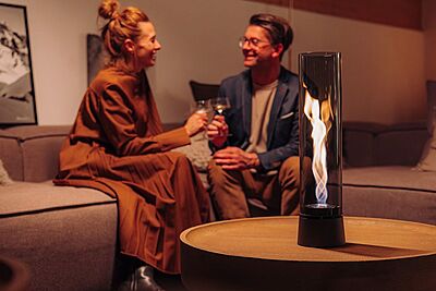 SPIN air 1200 all black Tabletop Fireplace
