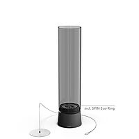 SPIN air 1200 all black Tabletop Fireplace