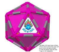 Full Dice - Cornhole (Lawn and Beach Edition)-DeepPink-LightSlateGray-DeepPink
