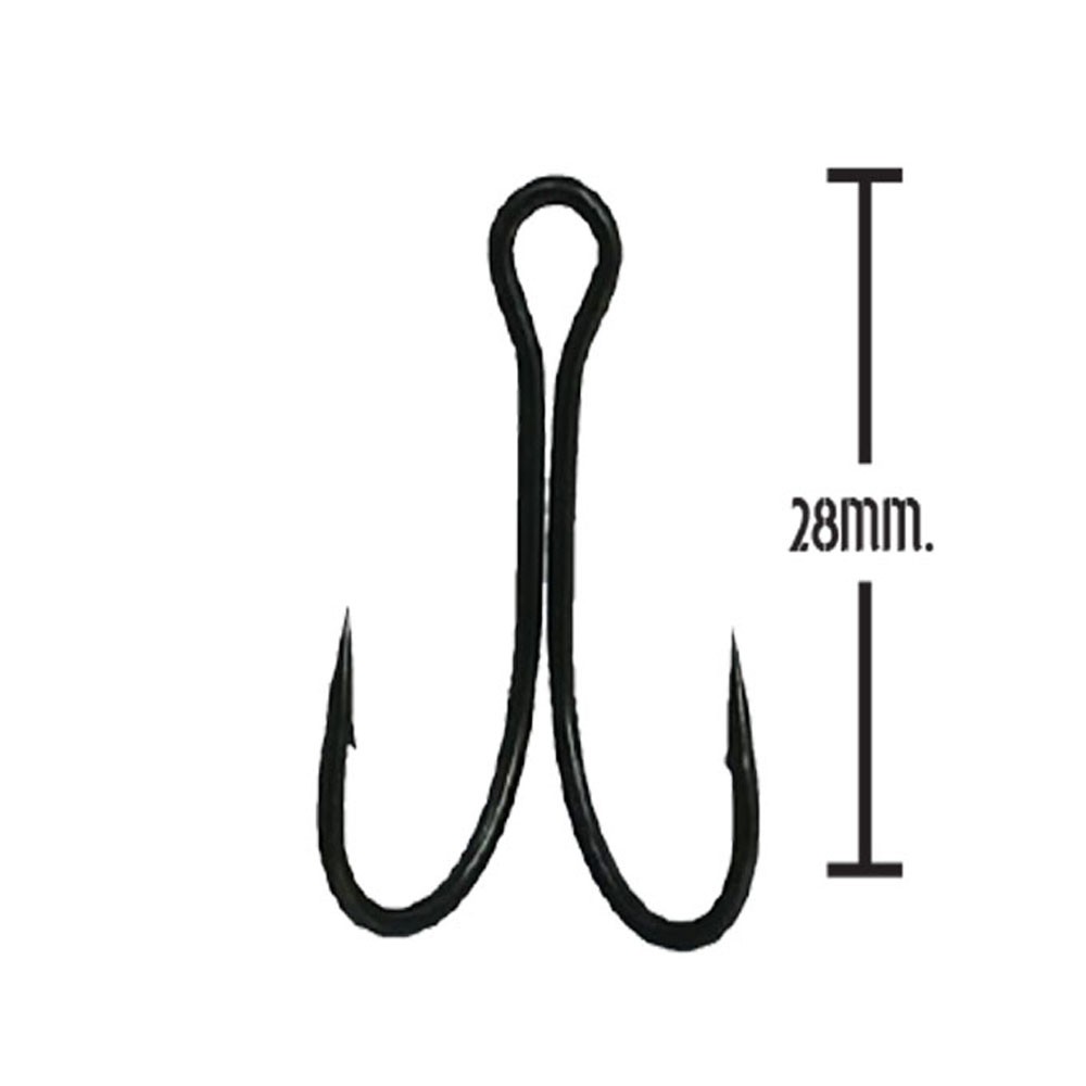 WEEBASS ตาเบ็ด - รุ่น BX DOUBLE HOOK DG36 , 01 (1000pcs)