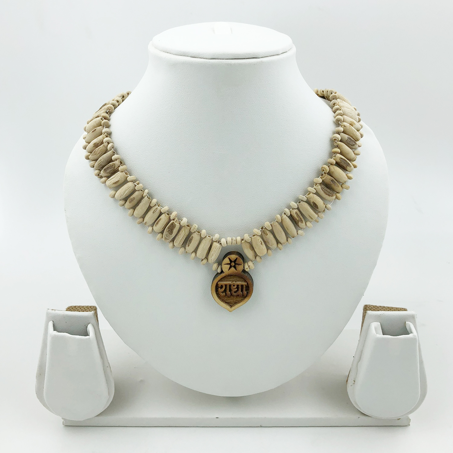 Tulsi Radha Mala Three Beads Style with Radha Pandent