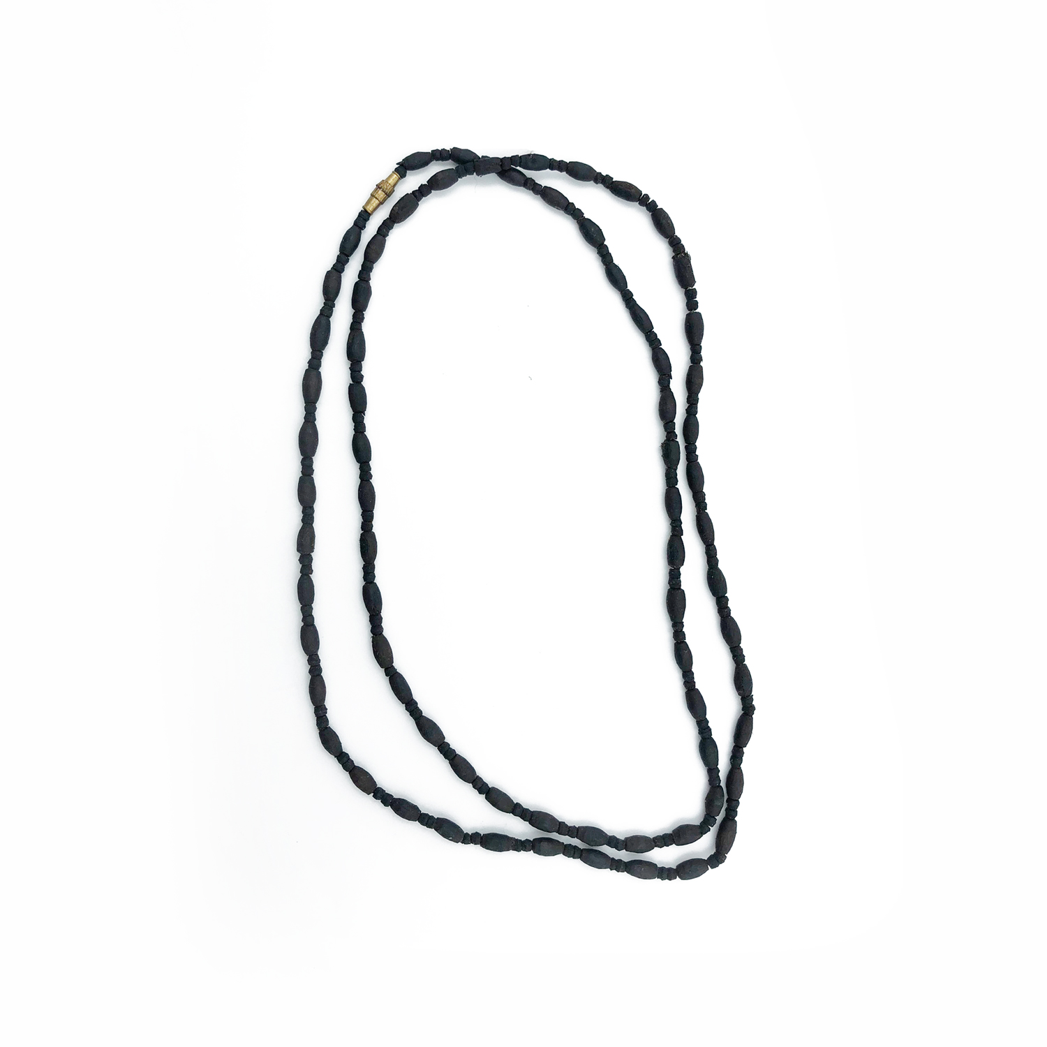 Tulsi Black Long & Small Beads Mala