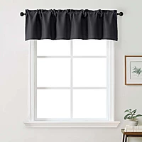 Patin Solid Thermal Window Curtains 2 Panels, Dual Rod Pocket