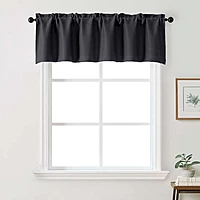 Patin Solid Thermal Window Curtains 2 Panels, Dual Rod Pocket