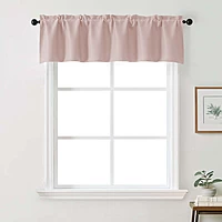 Patin Solid Thermal Window Curtains 2 Panels, Dual Rod Pocket