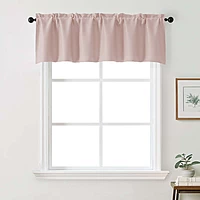 Patin Solid Thermal Window Curtains 2 Panels, Dual Rod Pocket