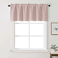 Patin Solid Thermal Window Curtains 2 Panels, Dual Rod Pocket
