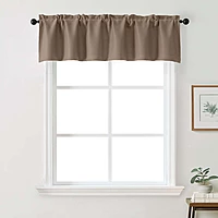 Patin Solid Thermal Window Curtains 2 Panels, Dual Rod Pocket
