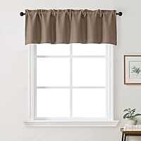 Patin Solid Thermal Window Curtains 2 Panels, Dual Rod Pocket