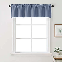 Patin Solid Thermal Window Curtains 2 Panels, Dual Rod Pocket