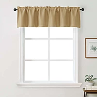 Patin Solid Thermal Window Curtains 2 Panels, Dual Rod Pocket