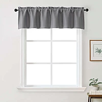 Patin Solid Thermal Window Curtains 2 Panels, Dual Rod Pocket