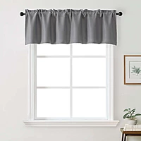 Patin Solid Thermal Window Curtains 2 Panels, Dual Rod Pocket