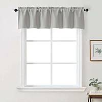 Patin Solid Thermal Window Curtains 2 Panels, Dual Rod Pocket