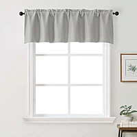 Patin Solid Thermal Window Curtains 2 Panels, Dual Rod Pocket