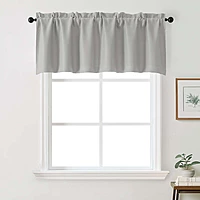 Patin Solid Thermal Window Curtains 2 Panels, Dual Rod Pocket