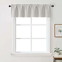 Patin Solid Thermal Window Curtains 2 Panels, Dual Rod Pocket