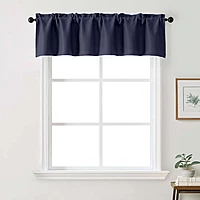 Patin Solid Thermal Window Curtains 2 Panels, Dual Rod Pocket