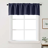 Patin Solid Thermal Window Curtains 2 Panels, Dual Rod Pocket