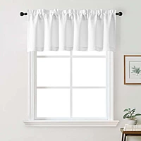 Patin Solid Thermal Window Curtains 2 Panels, Dual Rod Pocket