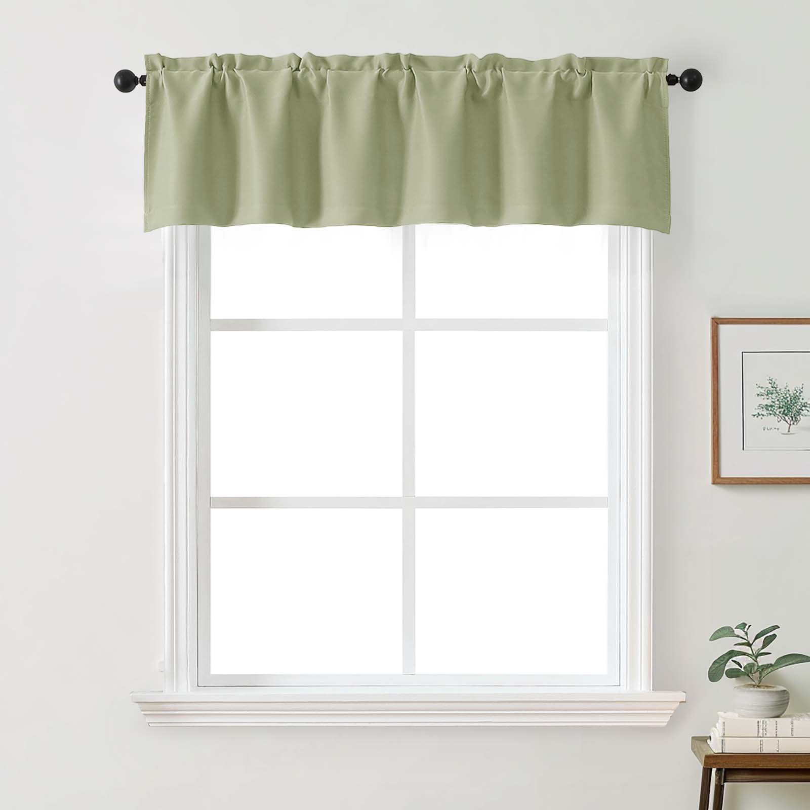 Patin Solid Thermal Window Curtains 2 Panels, Dual Rod Pocket