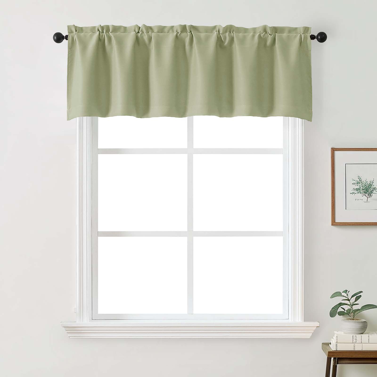 Patin Solid Thermal Window Curtains 2 Panels, Dual Rod Pocket