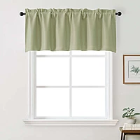 Patin Solid Thermal Window Curtains 2 Panels, Dual Rod Pocket